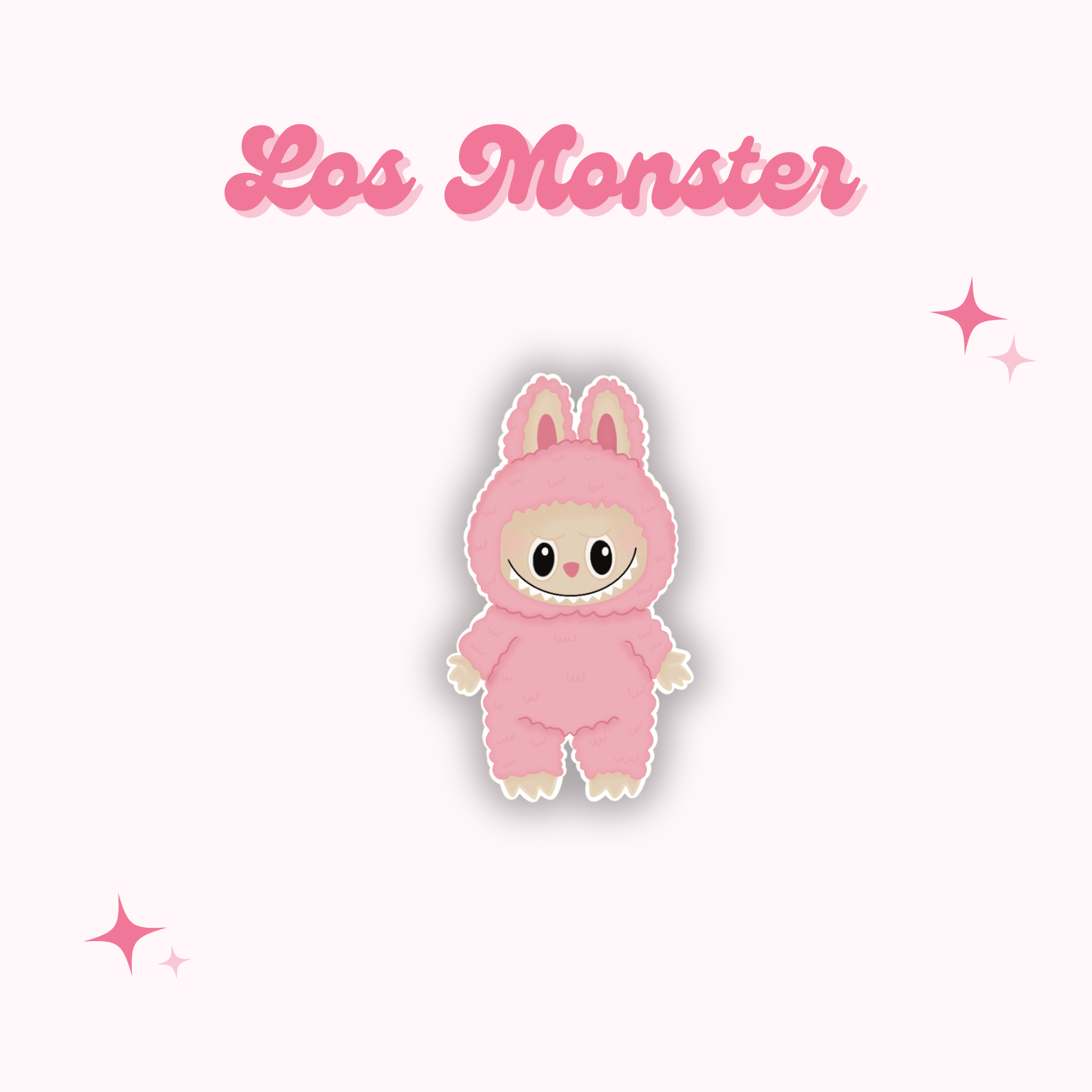 Los Pink Monster Sticker