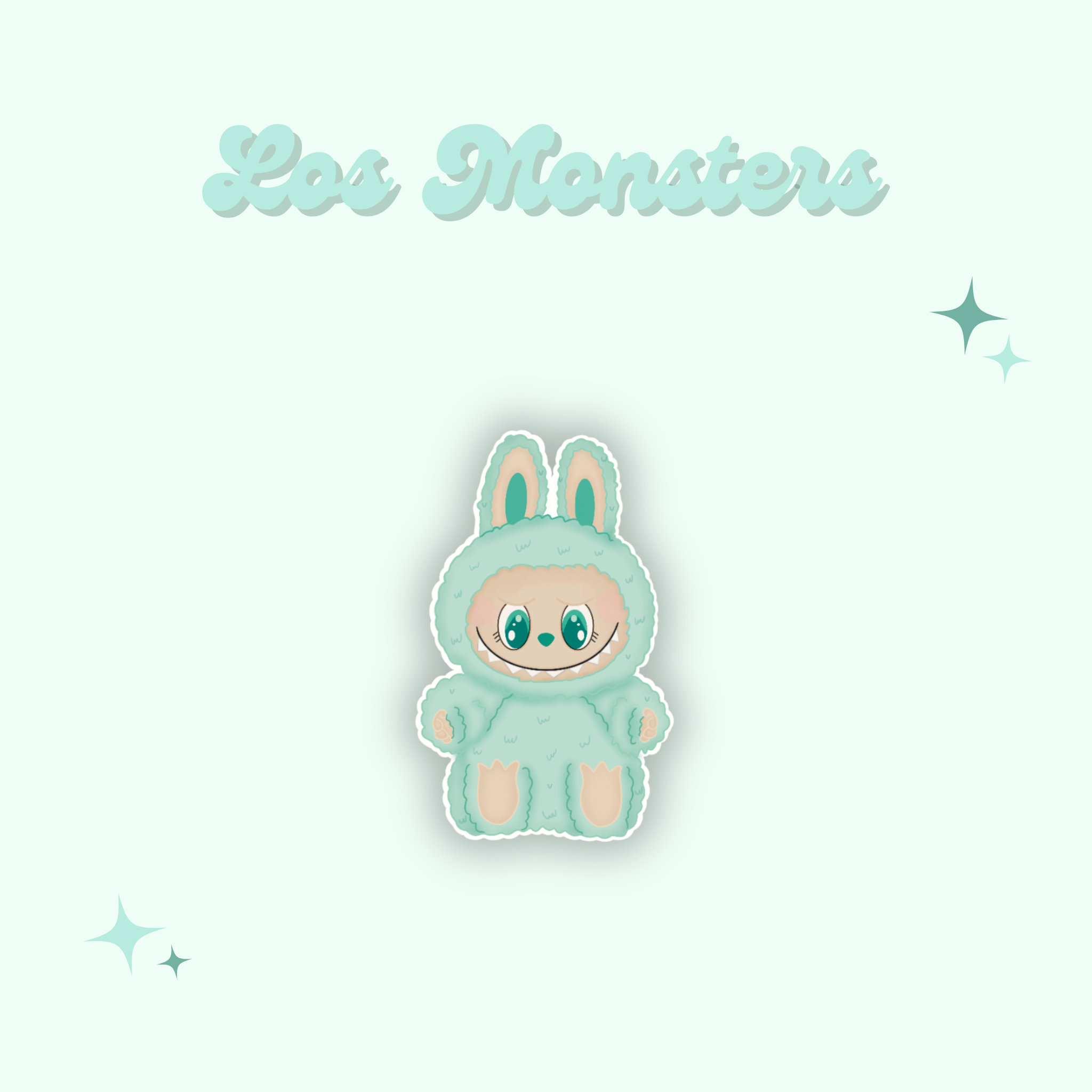 Los Green Monster Sticker