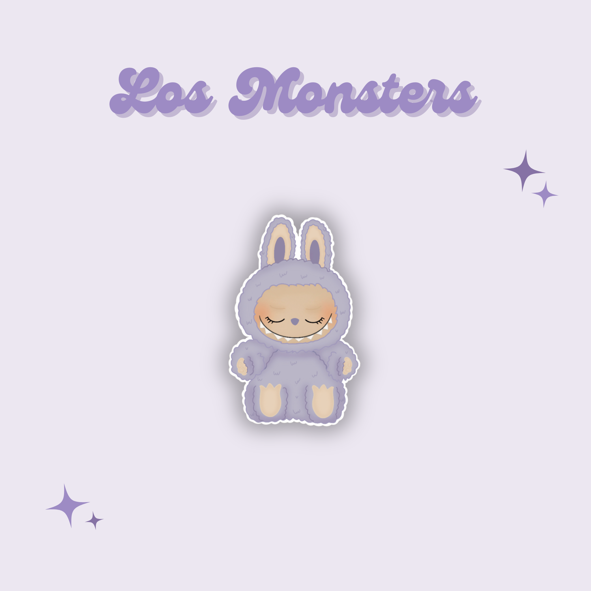 Los Purple Monster Sticker