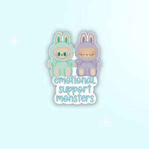 Emotional Support Monsters Sticker