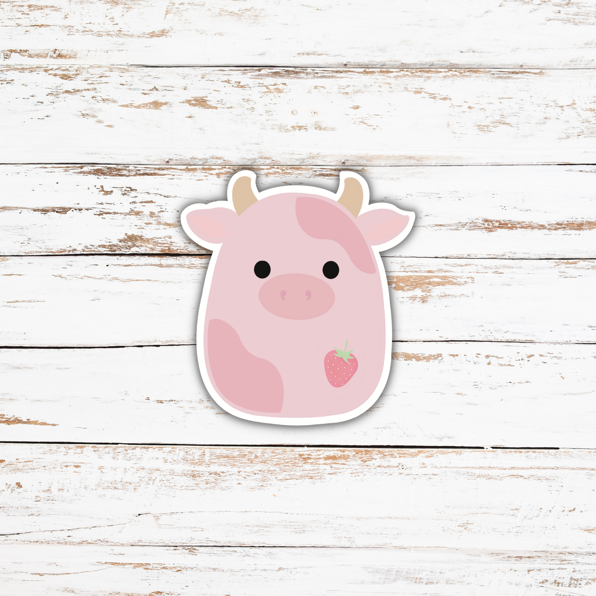 Pink Cow Squishmallow Sticker