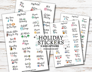 Holiday Planner Stickers