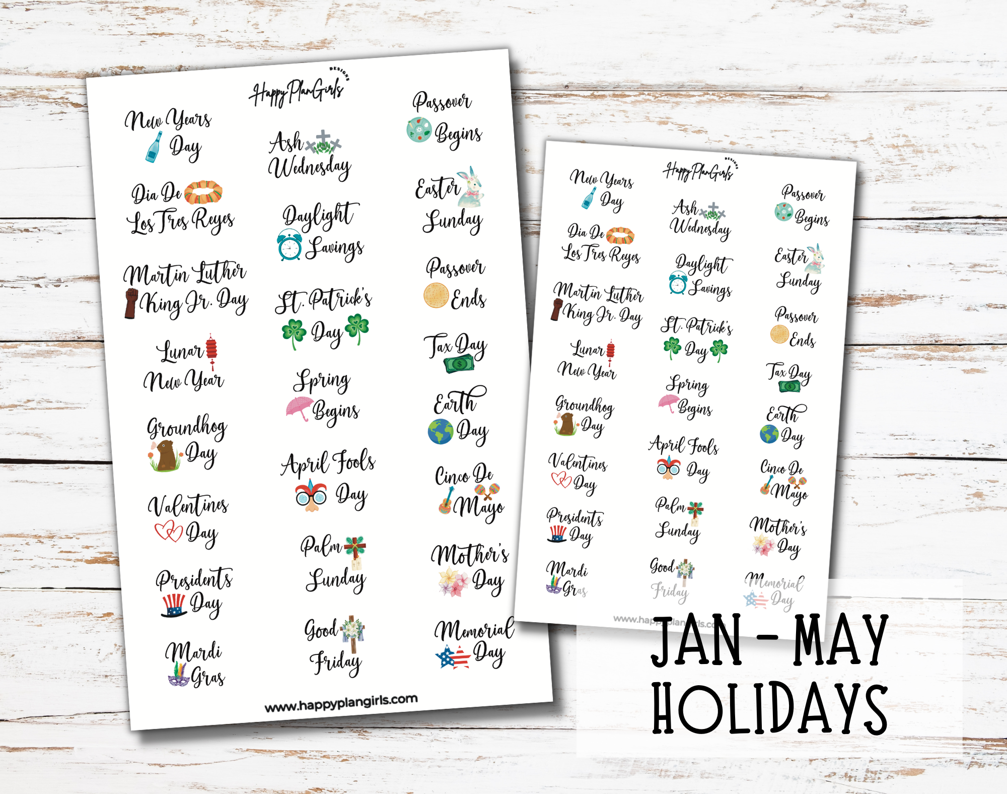 Holiday Planner Stickers