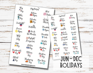 Holiday Planner Stickers