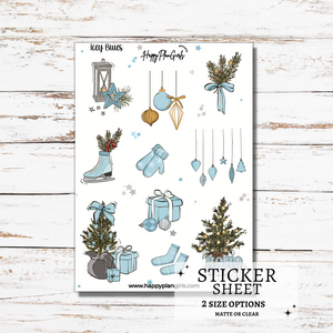 Icey Blues Sticker Sheet