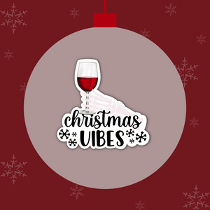 Spooky Christmas Vibes Vinyl Sticker