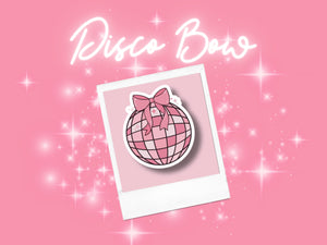 Disco Ball Vinyl Sticker -Laptop Sticker, Waterbottle sticker, Waterproof Stickers, Pink Girly Sticker, Cute Stickers, Holographic Stickers