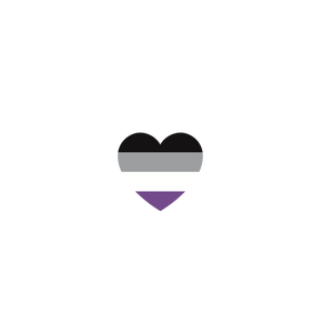 Asexual Heart Sticker