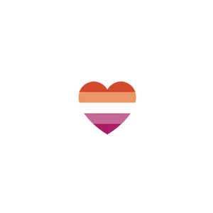 Lesbian Heart Sticker