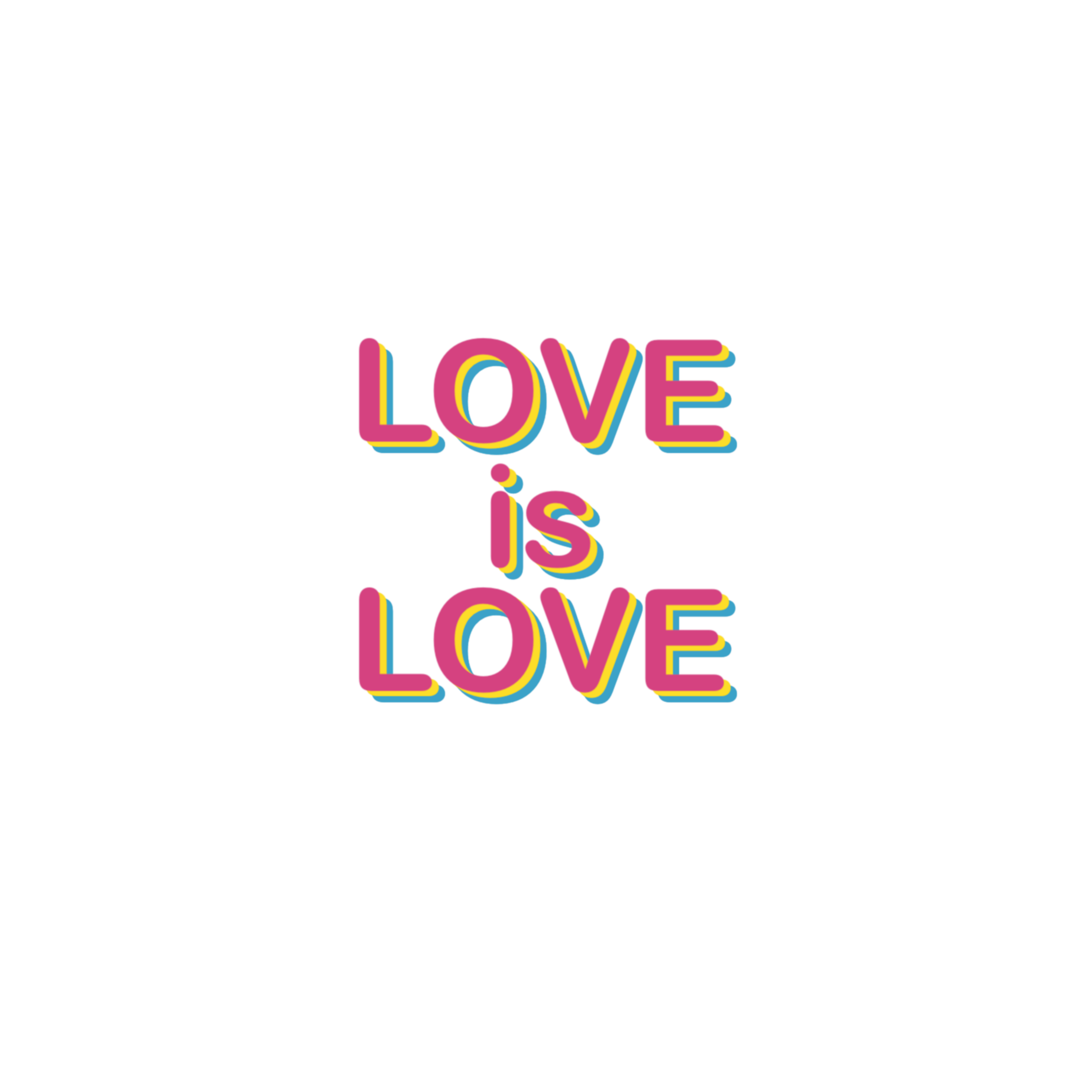 Pansexual LOVE IS LOVE Sticker