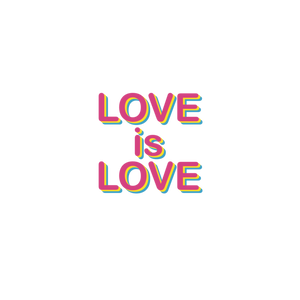 Pansexual LOVE IS LOVE Sticker