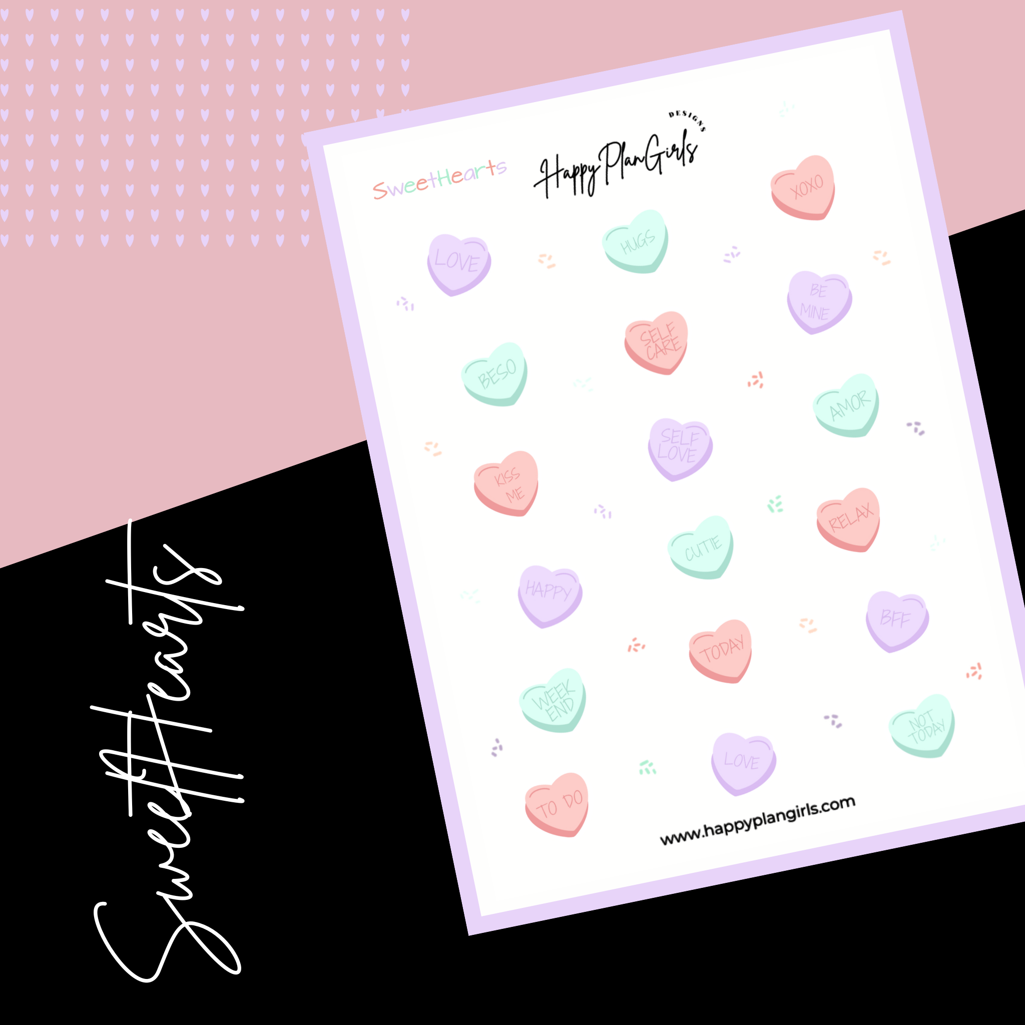 SweetHearts Sticker Sheet