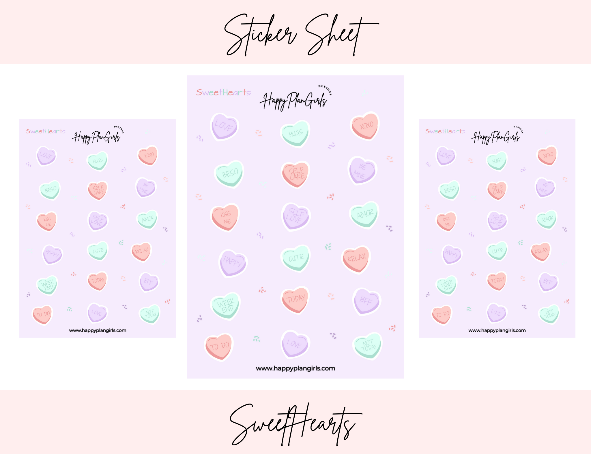 SweetHearts Sticker Sheet